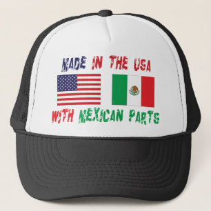 Casquette Fabriqué aux Etats-Unis avec le Mexicain partie la