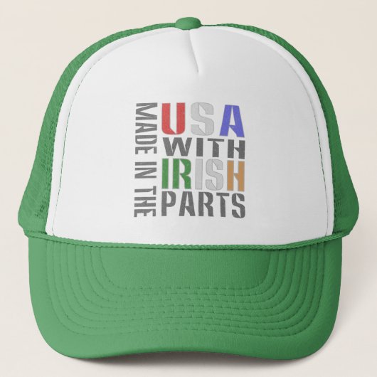 Casquette Fabriqué aux États-Unis pièces irlandaises (Devant)