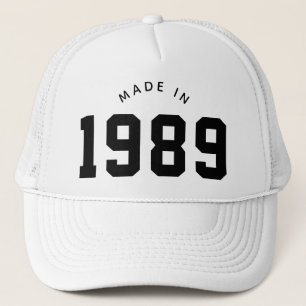 Casquette Fabriqué en 1989 Anniversaire personnalisé