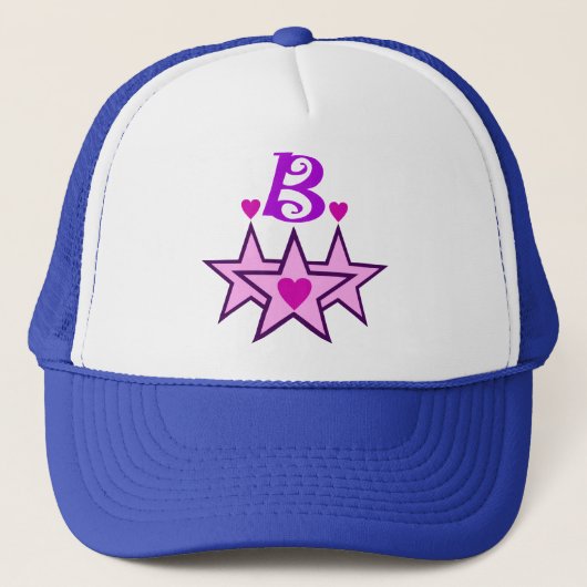 Casquette " ★ Fabrique Initial B Stylish Trucker Hat" ╝ (Devant)