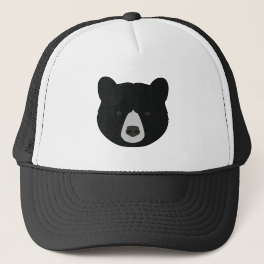 Casquette Face de l'ours noir (Devant)