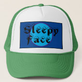 Casquette Face de sommeil : Chapeau de camion concepteur (Devant)