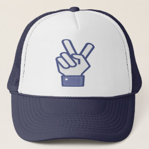 Casquette Facebook comme un signe de paix