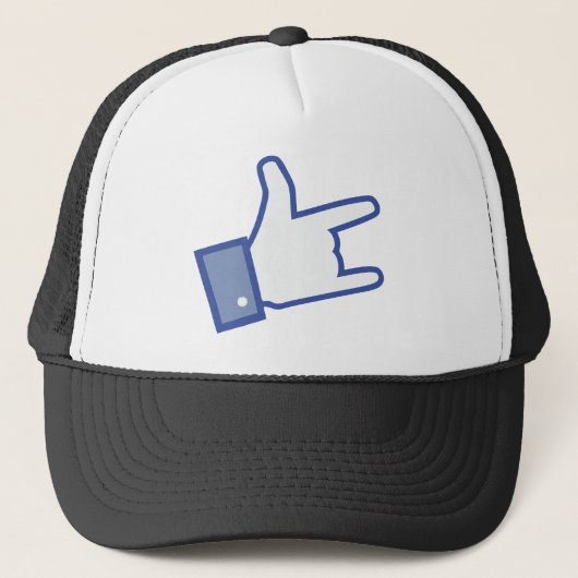 Casquette Facebook vous aiment basculer l'icône de rock de (Devant)