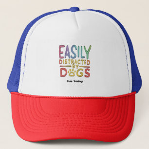 Casquette Facile à distraire par Chiens Drôle Design graphiq