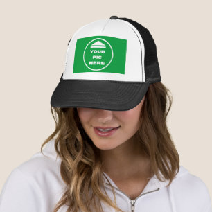 Casquette FACILE ! Chapeau de camion - blanc et noir - Perso
