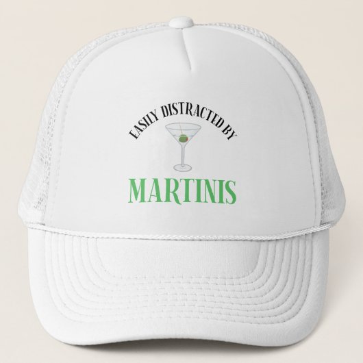 Casquette Facilement Distrait Par Les Martinis (Devant)