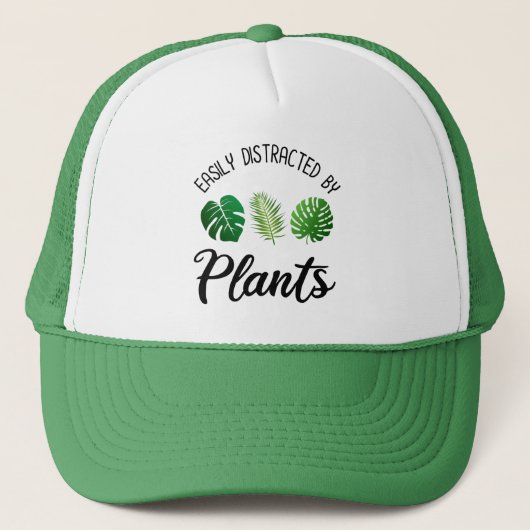 Casquette Facilement Distrait Par Les Plantes (Devant)