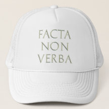 Casquette Facta Non Verba