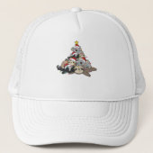 Casquette Faille Koala Skunk Christmas Tree (Devant)