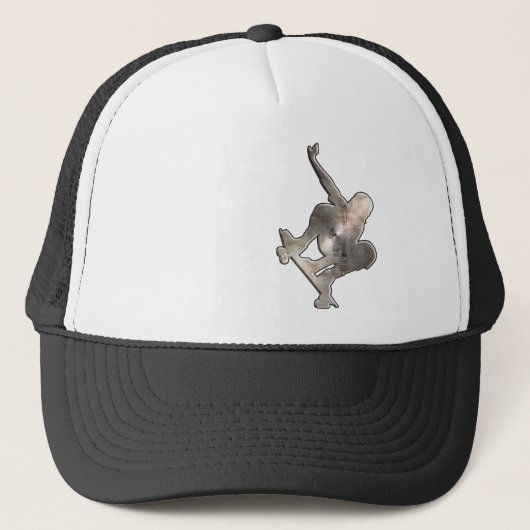 Casquette Faire de la planche à roulettes ; Noir frais (Devant)