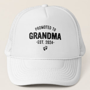 Casquette Faire-part bébé, Promoté à Grand-mère est. 2024