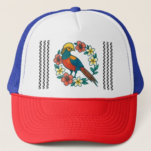 Casquette faisan doré (Devant)