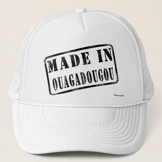Casquette Fait à Ouagadougou (Devant)