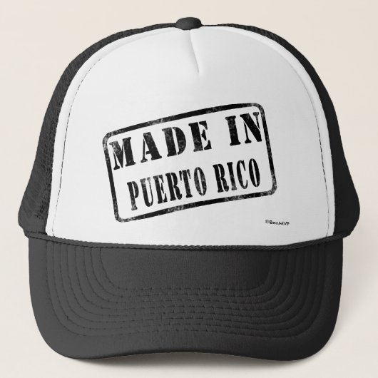 Casquette Fait à Porto Rico (Devant)