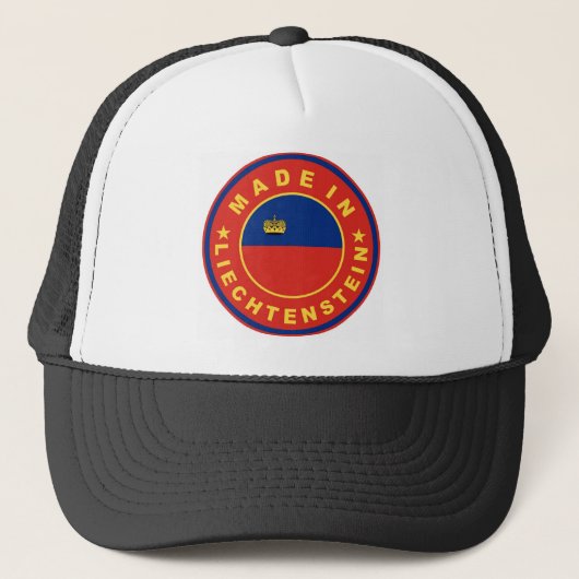 Casquette fait dans l'étiquette de produit de drapeau de (Devant)