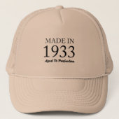 Casquette Fait en 1933 (Devant)