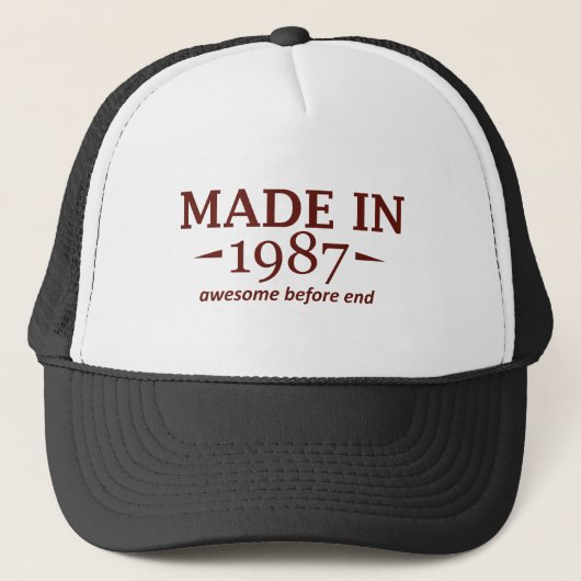 Casquette Fait en 1987 (Devant)