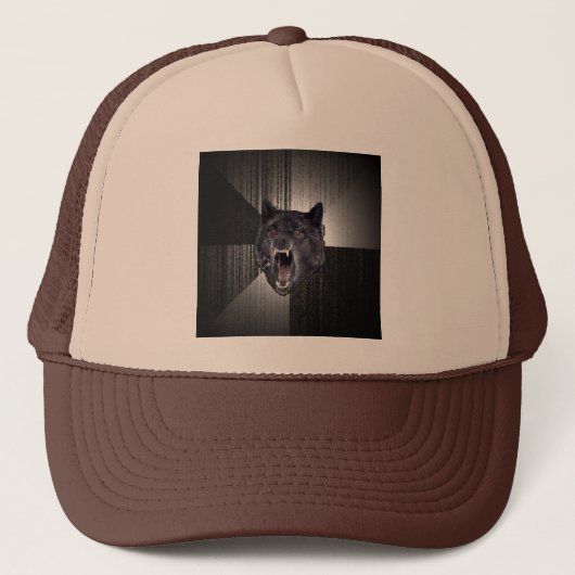 Casquette fait sur commande de loup de folie (Devant)