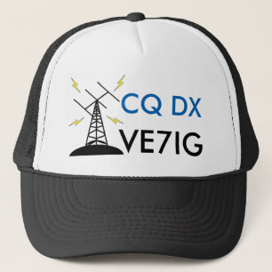 Casquette fait sur commande d'indicatif d'appel de
