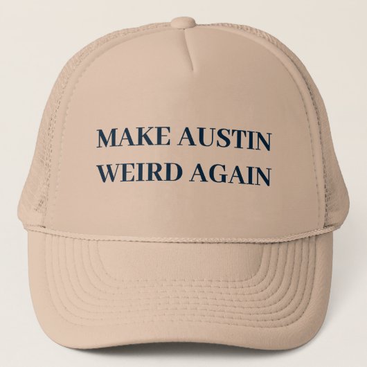 CASQUETTE FAITES DE NOUVEAU AUSTIN WEIRD (Devant)