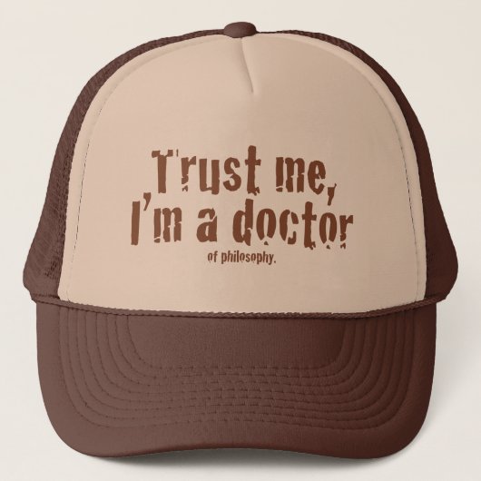 Casquette Faites-moi confiance, je suis un docteur… (Devant)