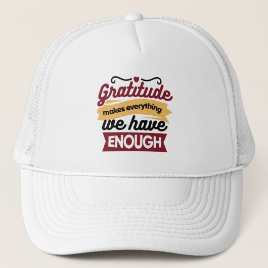 Casquette Faith and Gratitude Artwork – Uplifting Christian  (Devant)