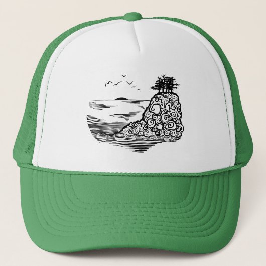 Casquette Falaises Sur La Côte (Devant)