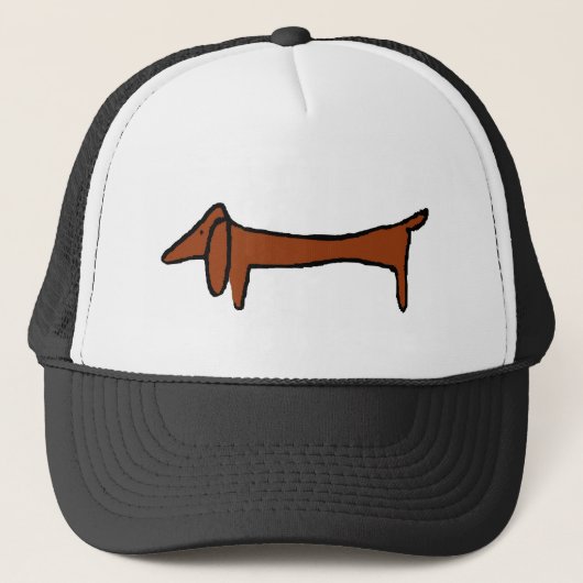 Casquette Fameux Dachshund Abstrait (Devant)
