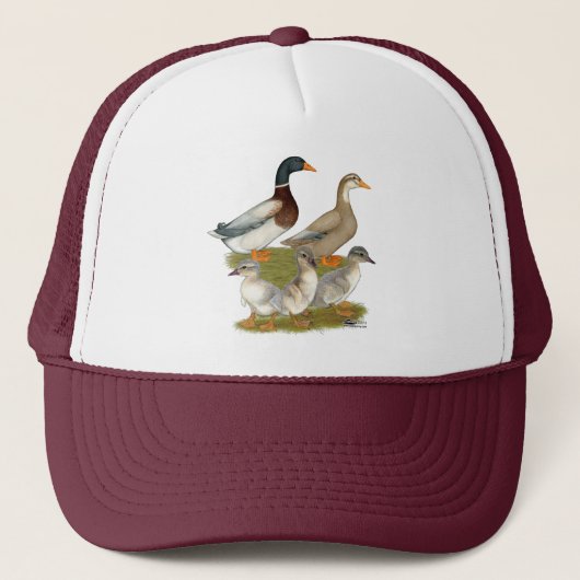 Casquette Famille de canards de Saxe (Devant)