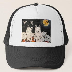 Casquette Famille de chiens d'Halloween