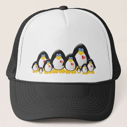 Casquette Famille de pingouin (Devant)