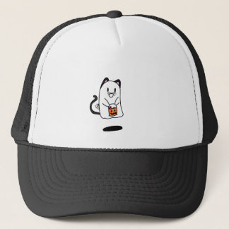 Casquette Fantôme habillé en chat pour Halloween