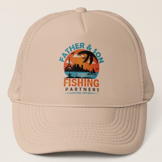 Casquette Father and Son Fishing Partners for Life (Devant)