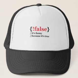 Casquette Faucon Funny Because It's True Coding Lover