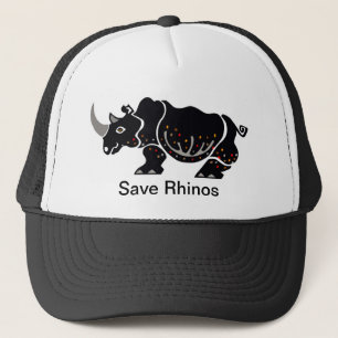 Casquette Faune - Sauvez les RHINOS -Animaux en voie de disp