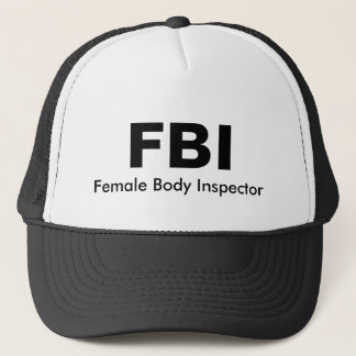 Casquette FBI, inspecteur de corps féminin