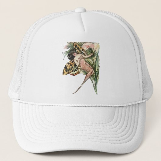 Casquette Fée de papillon Art nouveau vintage (Devant)