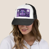 Casquette Fée de pluie violette (En situation)