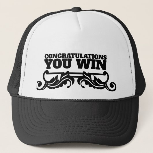 CASQUETTE FÉLICITATIONS VOUS GAGNEZ (Devant)