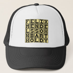 Casquette Felix Mendelssohn Bartholdy, compositeur allemand