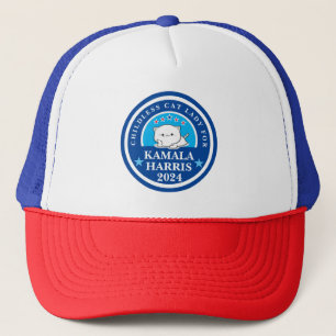 Casquette Femme à chats sans enfants pour Kamala Harris