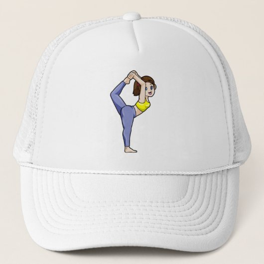 Casquette Femme au Yoga Stretching exercices Legs (Devant)