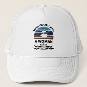 Casquette Femme avec hélicoptère drôle cadeau maman