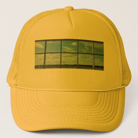 Casquette fenêtre de l'aéroport blue sky (Devant)