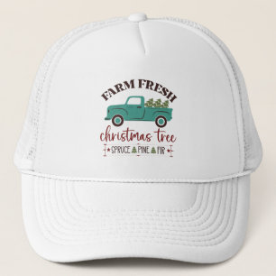 Casquette ferme festive arbre de Noël frais