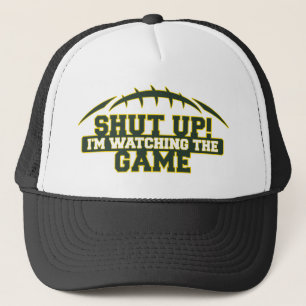 Casquette FERME-TOI ! Je regarde le jeu Green And Gold Foot