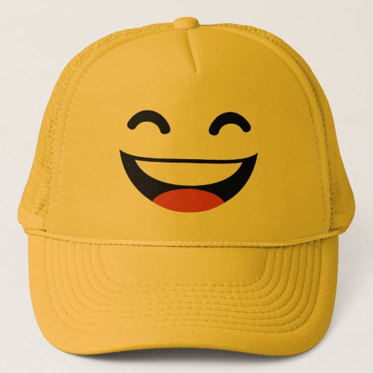 Casquette Fermez vos yeux riant l'emoji (Devant)