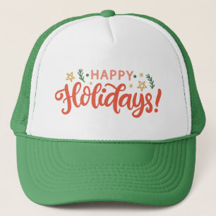 Casquette Festive Happy Holidays Design