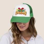 Casquette festive "Joyeux Noël" (En situation)
